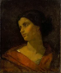 Tête de femme, étude