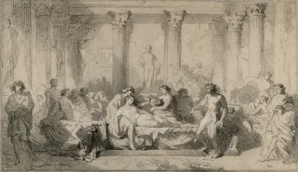 Étude pour "La décadence des Romains" (en anglais)
