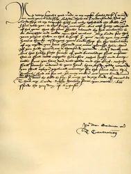 Lettre de Thomas Cranmer à Thomas Cromwell, Ford, 13 août 1537