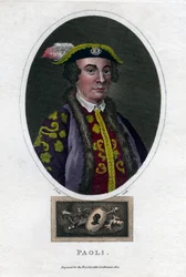 Pascal Paoli, général et patriote corse du 18ème siècle, 1820