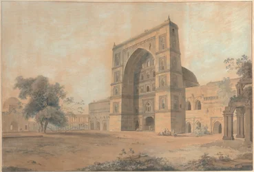 La mosquée de Juanpore construite par Sultan Hussain Sherki (décembre 1789)