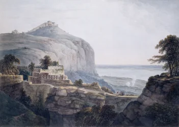 Vue nord-ouest de Rohtasgarh, Bihar