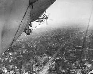 Vue aérienne depuis un Zeppelin