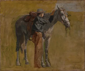 Cowboy : étude pour Cowboys dans les Badlands