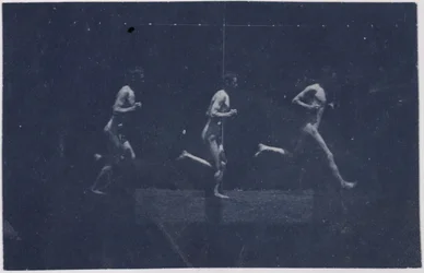 Photographies de la roue de Marey de George Reynolds, vers 1884
