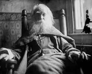 Walt Whitman à Camden, N.J., vers 1891