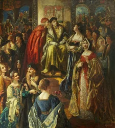 Le roi Henri VII infligeant une amende aux citoyens de Bristol parce que leurs femmes étaient si bien habillées