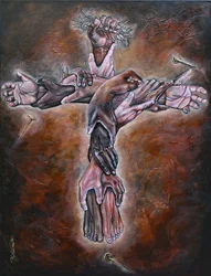 Corps du Christ, 2019 (technique mixte sur toile)