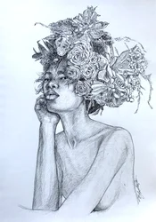 Color In Black and White, 2020 (plume et encre sur papier)
