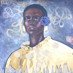 Golden Beauty, 2019 (technique mixte sur toile)