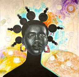 Grace Beyond Measure, 2024 (technique mixte sur toile)