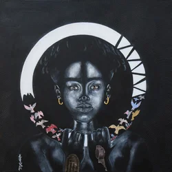 In The Dark Still I glow, 2020 (technique mixte sur toile)
