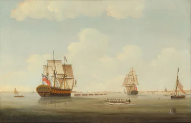 HMS Woolwich sous voiles