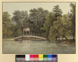 Le pont chinois dans le parc de Laxenburg