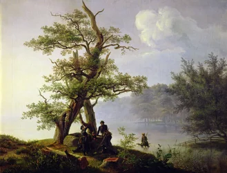 Chasse aux oiseaux aquatiques, 1828