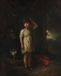 Un garçon avec un chat - Matin