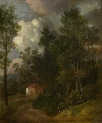 Paysage Boisé avec Figures près d