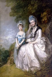 Hester, comtesse de Sussex, et sa fille, Lady Barbara Yelverton