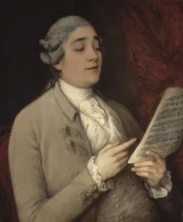 Portrait de Giusto Ferdinando Tenducci 1736-1790, connu sous le nom de il Senesino, vers 1770