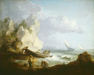 Rivage avec Pêcheurs
