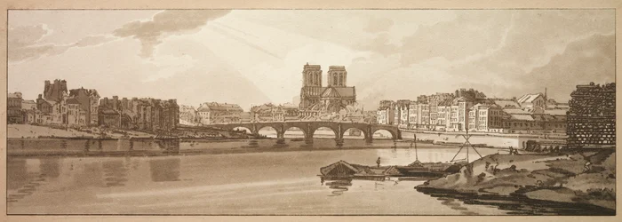 Vue du Pont de la Tournelle et de Notre-Dame prise de l