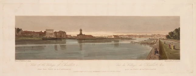 Vue du village de Chaillot, prise du Pont de la Concorde