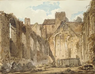 Les Ruines de la chapelle du palais de Savoy, Londres, vers 1795-1796