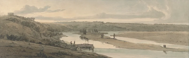 Les Aqueducs de Marly et Saint-Germain-en-Laye vus de loin