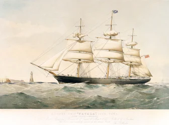 Lithographie du Clipper Ship 