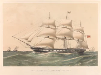 Le Clipper Ship Yorkshire 1100 tonnes, c.1857-60
