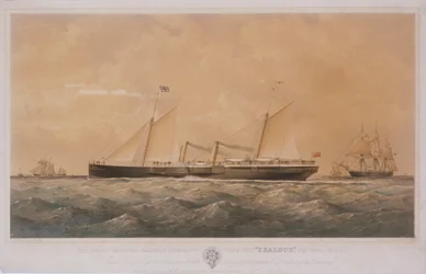 Le navire à vapeur de la Great Eastern Railway Company 
