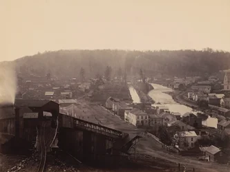 Archbald, Compagnie du canal Del  Hudson, vers 1863-1865 (photo) 1863-1865 (photo)