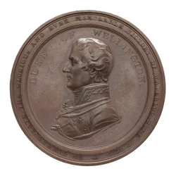 Médaille commémorative de Wellington et Blücher à Waterloo, 1815
