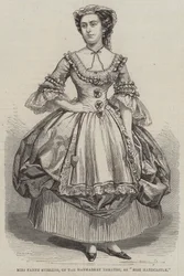 Mlle Fanny Stirling, du Théâtre Haymarket, en Mlle Hardcastle