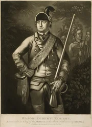 Major Robert Rogers, commandant en chef des Indiens dans les colonies arrières d