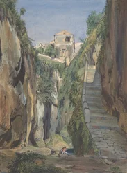Un vallon à Sorrente, milieu du 19ème siècle
