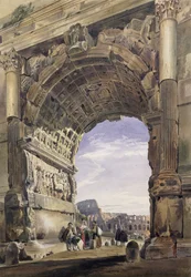 Arc de Titus, Rome, 1842