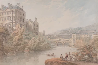 Vue de Bath depuis Spring Gardens
