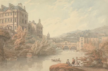 Vue de Bath depuis Spring Gardens