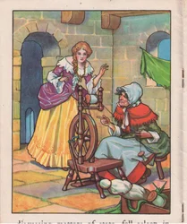 Endormi au rouet (litho)