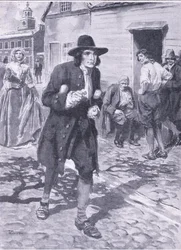 Entering the city of Brotherley love, illustration tirée de "Cassell