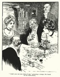 Professeur expliquant son invention, le Thoughtograph (litho)