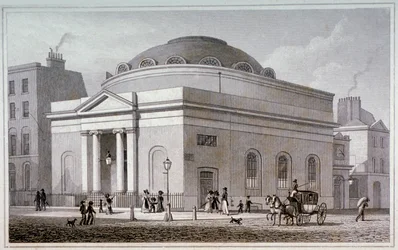 Chapelle Albion, Londres, vers 1827