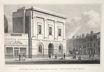 Asile pour les aveugles indigents, Westminster Road, de 