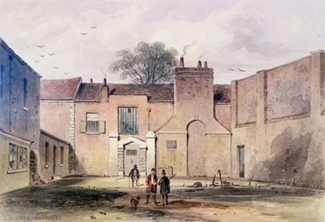 Entrée de la prison de Tothill Fields, 1850