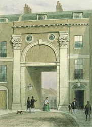 Porte vers la rivière, Essex Street, 1857