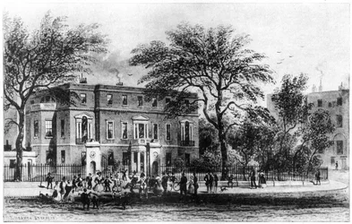 Maison de Mme Montagu, Portman Square, Londres, 19e siècle