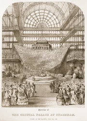 Ouverture du Crystal Palace à Sydenham par la reine Victoria le 10 juin 1854