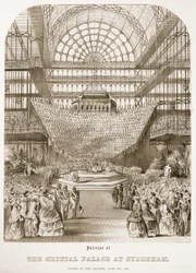 Ouverture du Crystal Palace à Sydenham par la reine Victoria le 10 juin 1854