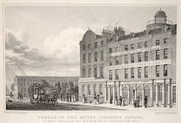 Temple des Muses, Finsbury Square, de 